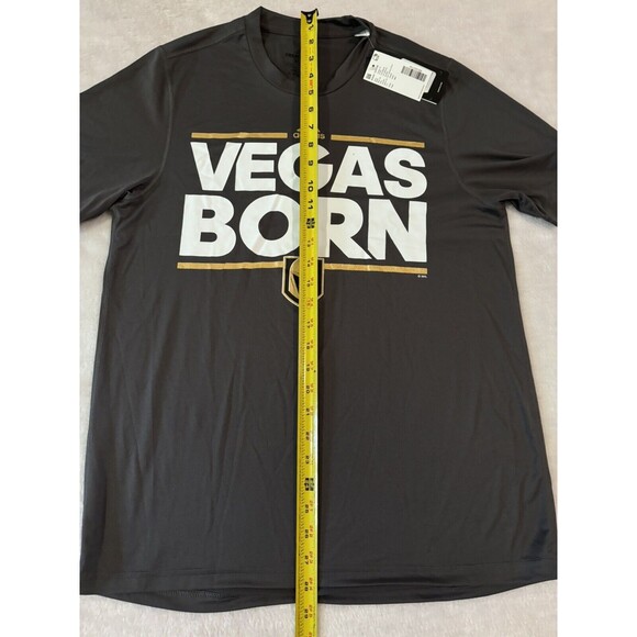 New VEGAS GOLDEN KNIGHTS Vegas Born Adidas Hockey Shirt Size Medium Creator - Picture 6 of 6
